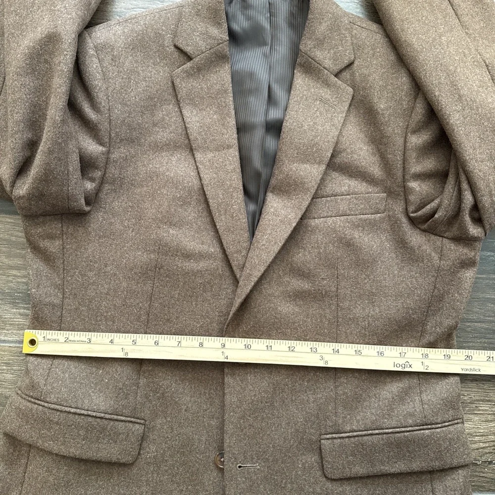 Wills Huckberry Stretch Wool Suit 40S Blazer 34x31 Pants Heather Brown 2 Piece